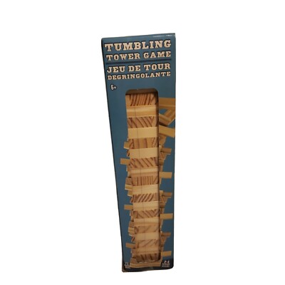 72 Pc Set Tumbling Tower Game Wooden Stacking Blocks New