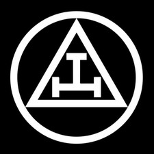 Royal Arch Circle Masonic Vinyl Decal - White 6 Inch