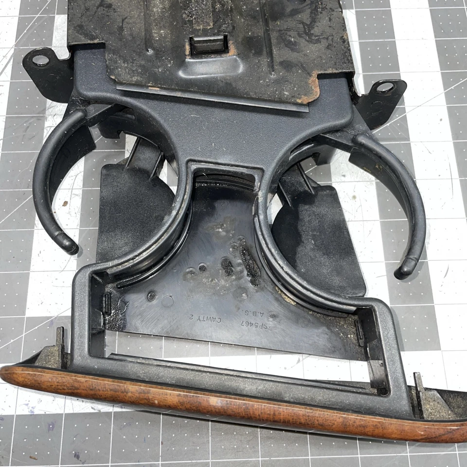 Ford Windstar 2001 2003 tablero central delantero portavasos madera grano áspero Foto 4 de 4