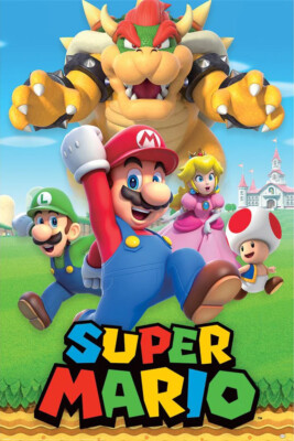 Super Mario - Gaming Poster (Mario, Luigi & Friends) (Size: 24