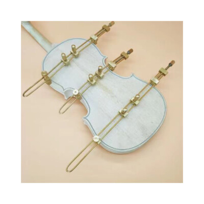 1set Violin crack clamps Glue Violin Body Adjustable Brass Luthier repair tools