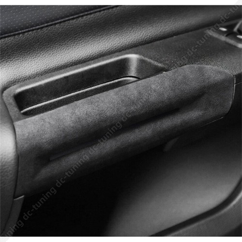 Alcantara Interior Door Armrest Panel Decor Trim Cover For Ford Mustang 2015-22 - Picture 2 of 3