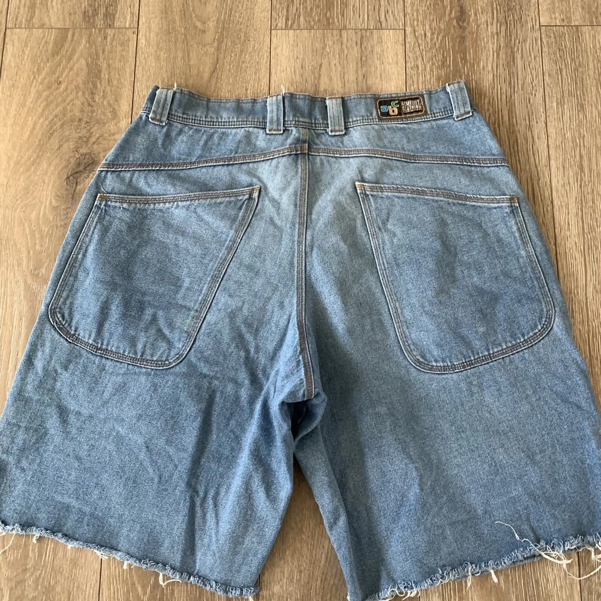 Vintage 90s Denim Baggy Shorts 36” Fresh Jive Skate Hip Hop Street Y2K Grunge