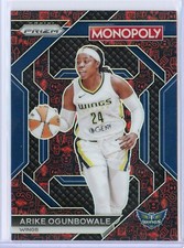 2024 Panini Prizm Monopoly WNBA Arike Ogunbowale Red Classic Icons Parallel