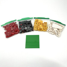 Lego Bricks Pieces Parts Random Colors Sorted Red Black Yellow White 1 Pound