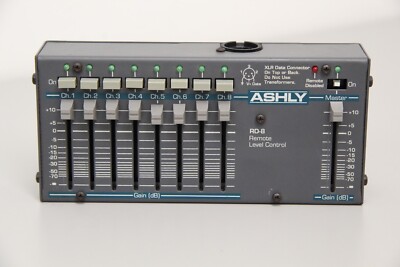 Ashly RD-8 Desktop Remote Level Control Eight Channel Missing Power Button