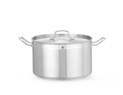Kochtopf, mittel - mit Deckel, HENDI, Profi Line, 15L, ø320x(H)190mm