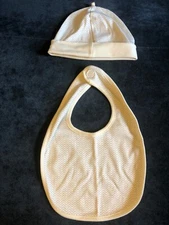 Baby and child Restoration Hardware, hat and bib, 6-12 months, new without tags