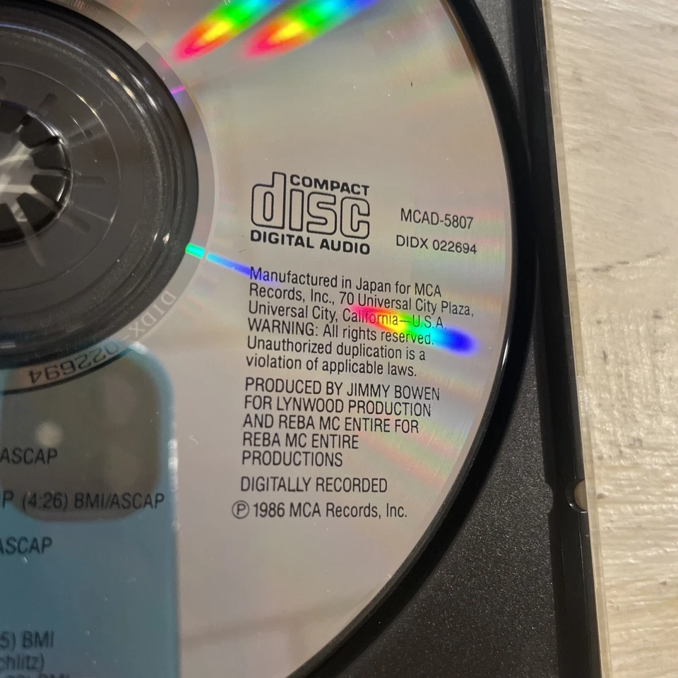 Reba McEntire What Am I Gonna Do About You CD Album MCA Made In Japan 1986 - Imagem 4 de 4