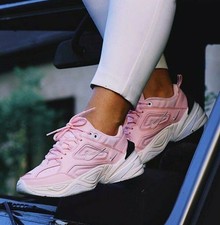 nike m2k tekno trainers in pink