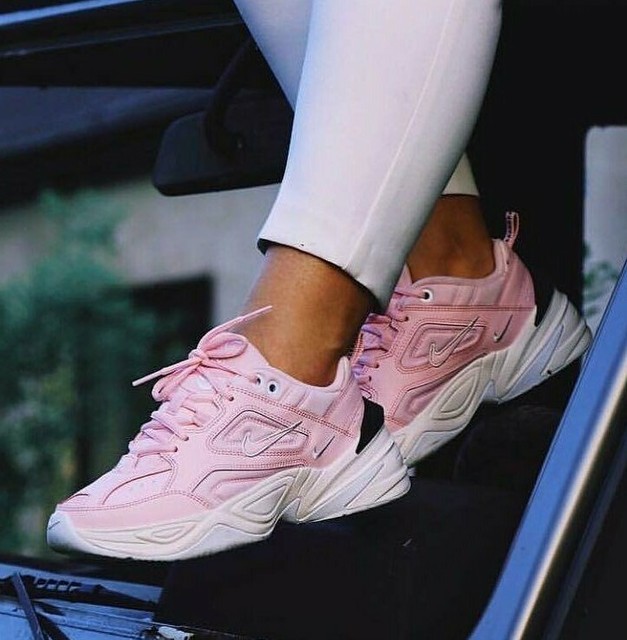 nike m2k tekno trainers pink