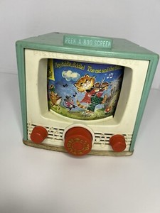 60's vintage「FISHER PRICE」ピーカブー　TV オルゴール 60's vintage「FISHER PRICE」ピーカブー TV オルゴール