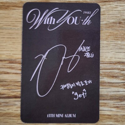 Jihyo Official Photocard Twice 13th Mini Album With You-th