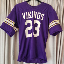 Vintage 1970's Minnesota Vikings #23 NFL Rawlings Football Jersey sz 38-40 - USA