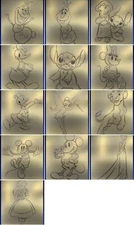 Topps Disney Collected Heritage Gold Line Art Die-cuts Limited Edition Set