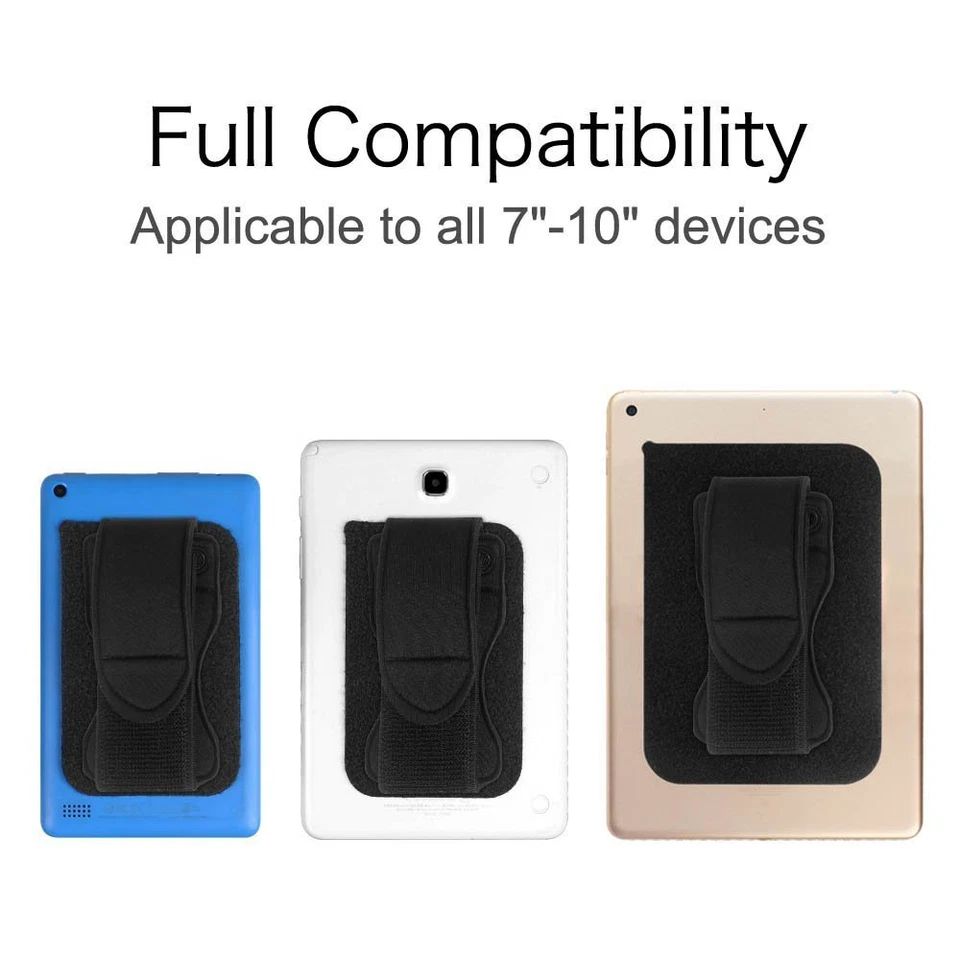 For all 7-10" Tablet Stand Padded Hand Strap Holder Handle Grip Adhesive Patch - Image 3 of 4