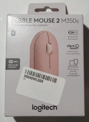 Logitech (910-007023) Pebble Mouse 2 M350s Wireless Bluetooth Mouse, Pink
