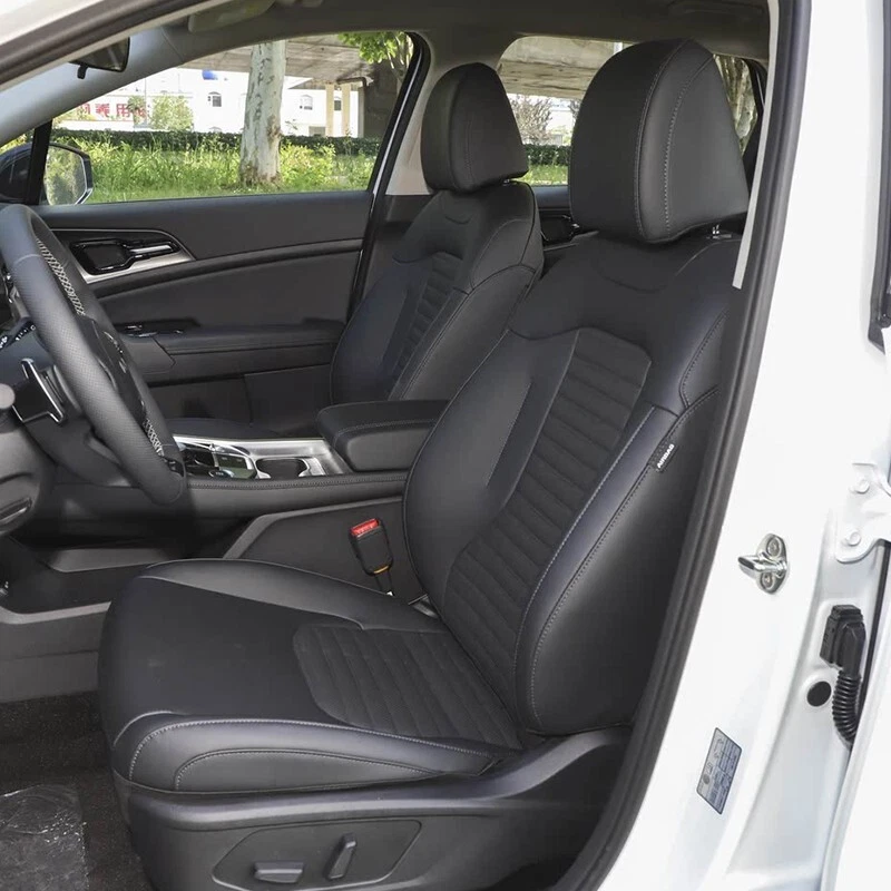 PARA 2014-2019 KIA SOUL MOTOPTES CUBIERTA DE CUERO DE COCHE PERSONALIZADA JUEGO COMPLETO DURADERO 5 ASIENTOS Foto 4 de 4