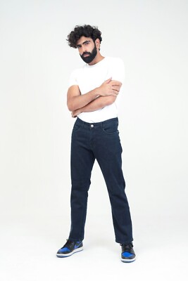 Denimic Jeans Men's Regular fit Straight leg Dark Blue