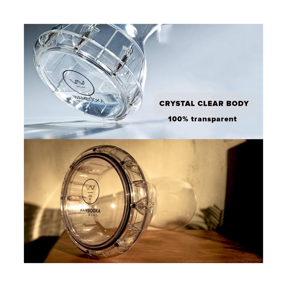 Wambooka Diamond Darbuka Drum with 8.75 inch Head, with Brass