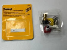 QUALITY DEWALT DP187 SET OF 4 PRESSURE WASHER NOZZLES TIPS NEW! READ SEE PHOTOS!