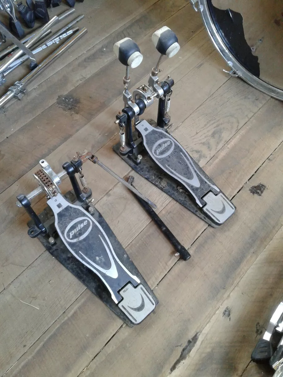 Pulse double bass drum pedal complete eBay