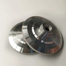 5 Inch Aluminum Backer Hoop and Loop Polishing 5/8-11 Pad Grinder Stone Wet Dry