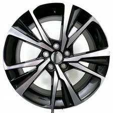 1x Alufelge 18 Zoll 7.0" 5x114.3 35ET Glanz Schwarz Toyota C-Hr Rim Wheel
