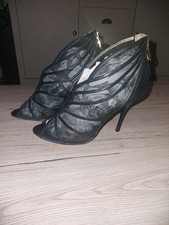 Ted Baker Black 'Taminaa' Caged Mesh Stiletto Heels UK 4 Unique Design