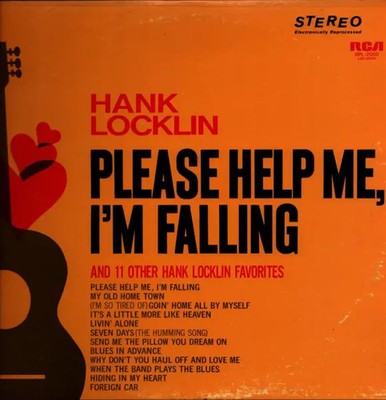 Hank Locklin Please Help Me, Im Falling INSERT JAPAN RCA Vinyl LP