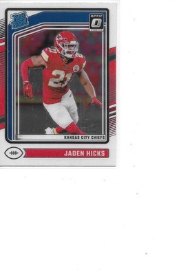 2024 Donruss Optic Jaden Hicks Rookie Kansas City Chiefs Football Card #237