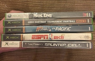 Xbox Games(Splinter Cell, 2k5, Project Gotham Racing, Greg Hastings, Sneak King)
