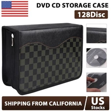 128 Disc CD DVD Case Wallet Storage Holder Album Folder Organizer Carry Bag Box