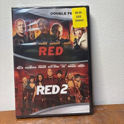 RED/RED 2 (DVD, 2016, Widescreen) Bruce Willis/John Malkovich/Morgan NEW