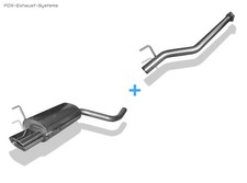  Racinganlage ab Kat Mercedes CLK W208 - C208 A208 135x80mm flachoval