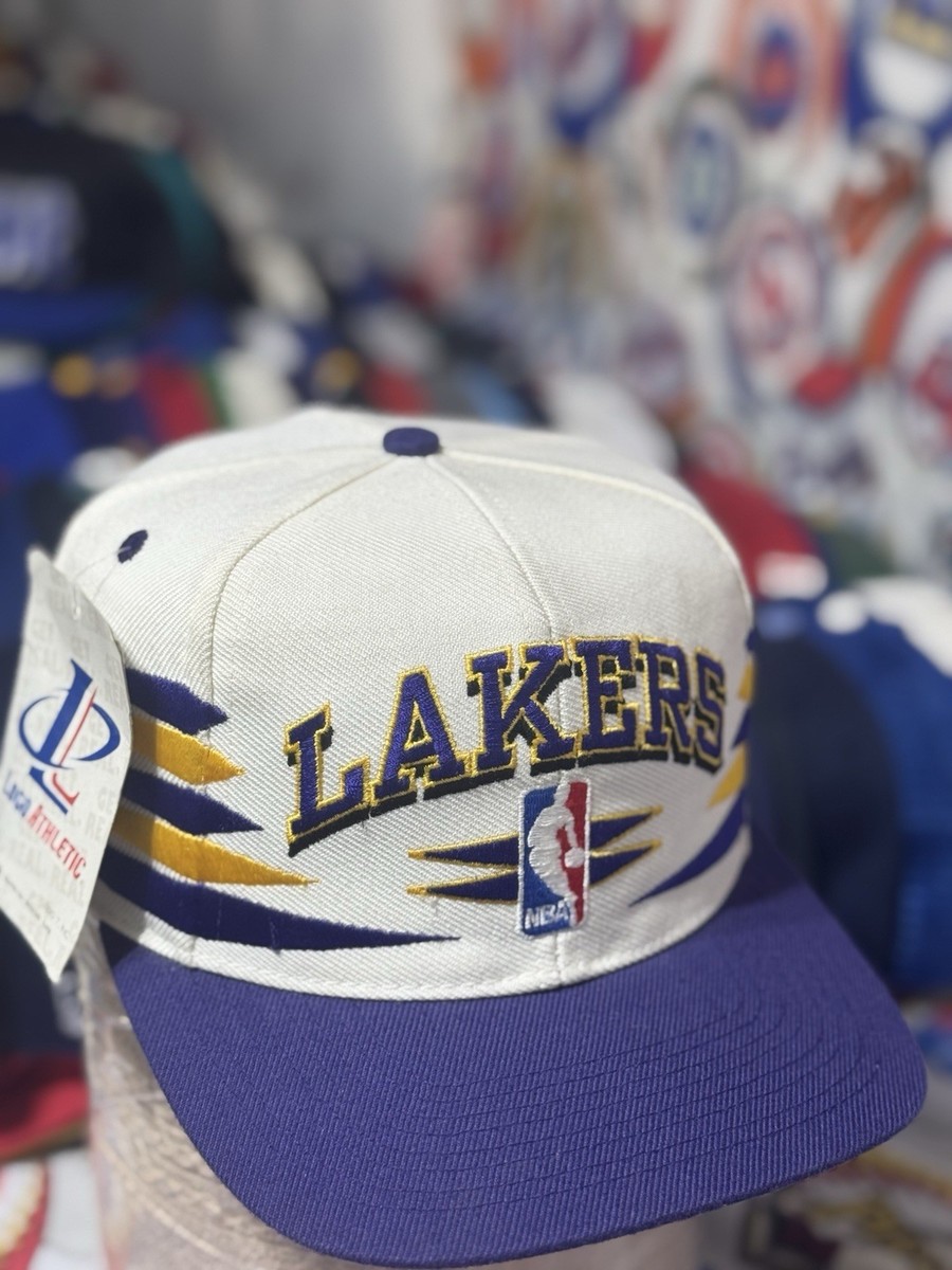 Vintage Logo Athletic Los Angeles Lakers Diamond Cut SnapBack Hat