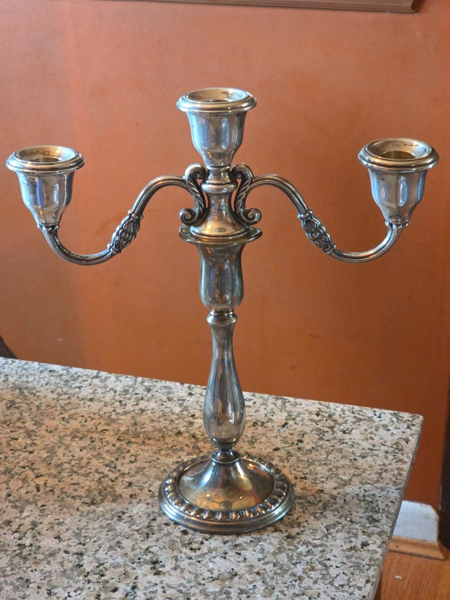 Wm. Rogers & Son Antique US Silver-Plated Candlesticks