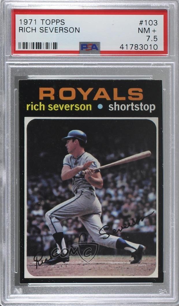 1971 Topps TOPPS #103 Rich Severson front