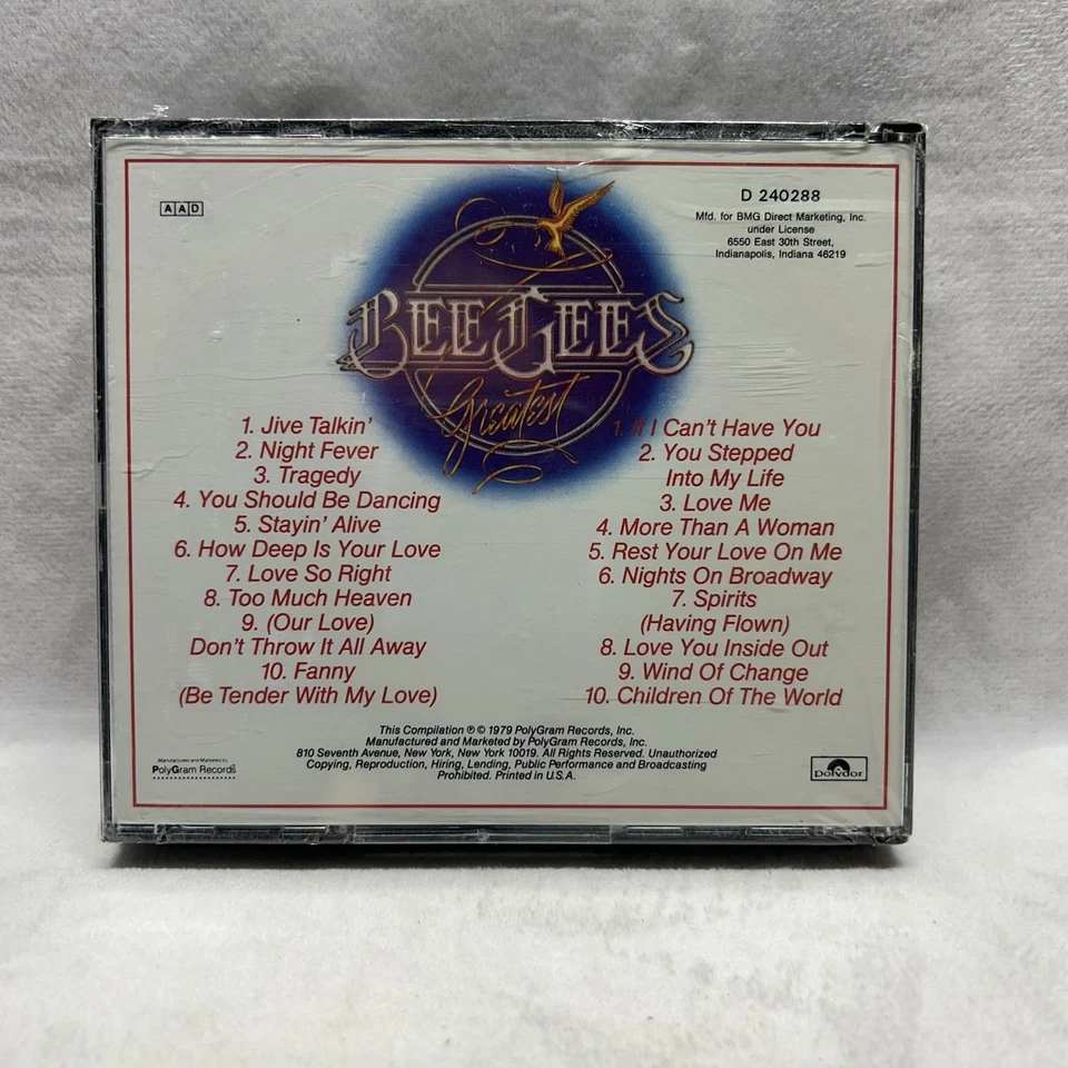 Bee Gees- Greatest Hits- CD 2 Disc Double Jewel Case 1979 Polydor Records New - Image 3 of 4