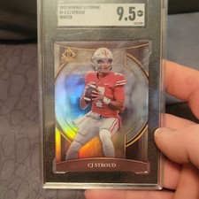 2022 Bowman University Chrome Invicta CJ Stroud BI-2 SGC 9.5 Ohio State Football
