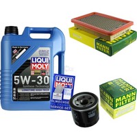 Mann Inspektionspaket 5L Liqui Moly Longtime 5W-30 FüR Mazda MX-5 II 1.6 16V 1.8