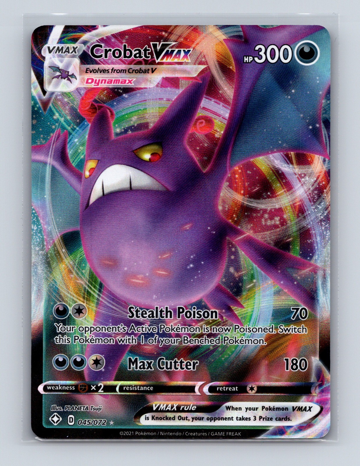 Crobat VMAX Ultra Rare Shining Fates 045/072 NM
