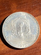 1975 Austria 100 Schilling Silver Coin –Johann Strauss .640 Silver APMEX Bullion