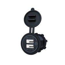 Dual Usb Phone Fast Charger Car Cigarette Lighter Socket Outlet Adapter For Boat