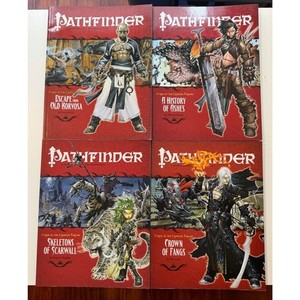 Pathfinder Curse of the Crimson Throne Adventure Path #9,10,11,12 Excellent Cond
