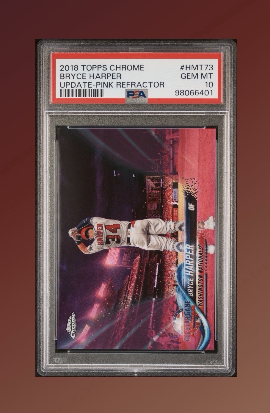 2018 Topps Chrome Update - All-Star Bryce Harper #HMT73 Pink Refractor