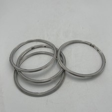 Lot of 4 Industrial Metal Spiral Wound Gasket Rings 316 SS 5.5 Inch