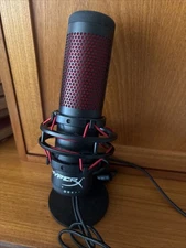 HyperX QuadCast Red LED USB Cardioid Microphone - Black