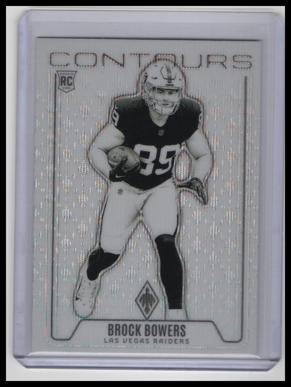 2024 Panini Phoenix #CON-BBS Brock Bowers Contours Wave