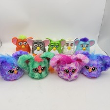 Lot Of 9 Vintage 1998-2000 Mixed McDonald  s Furby Plastic/plush Keychain Lot